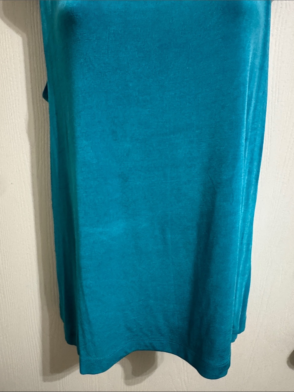 Chico’s Bright Vibrant Teal Blue Tank Top Women’s Size 2 Large Office Careerwear - Picture 3 of 8